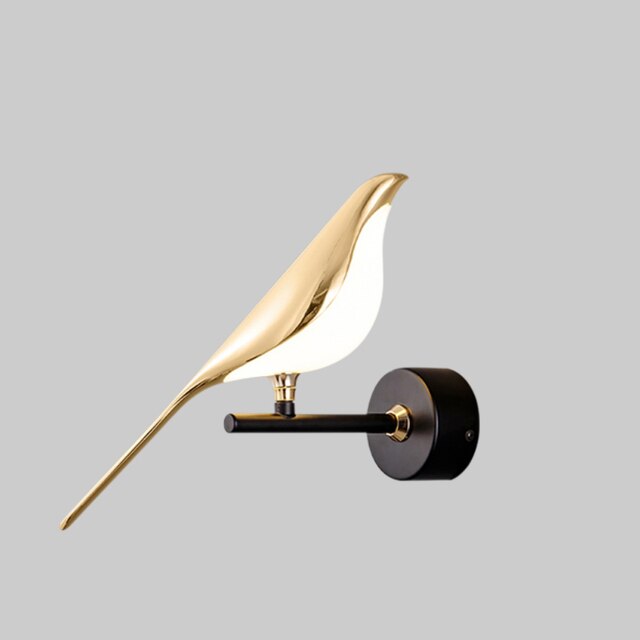 VogelLicht: Lampada da parete LED moderna a forma di uccello per interni eleganti