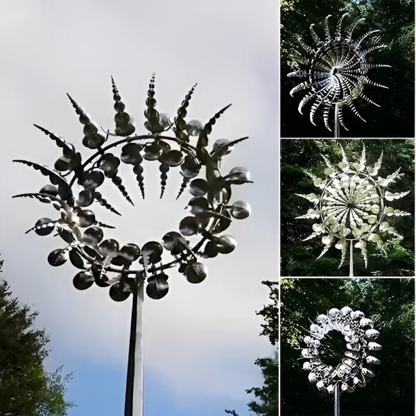 SpinBloom™ – Éolienne Kinetique Élégante pour le Jardin
