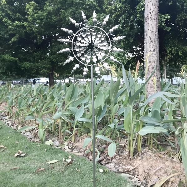 SpinBloom™ – Elegante Mulino a Vento Kinetico per il Giardino