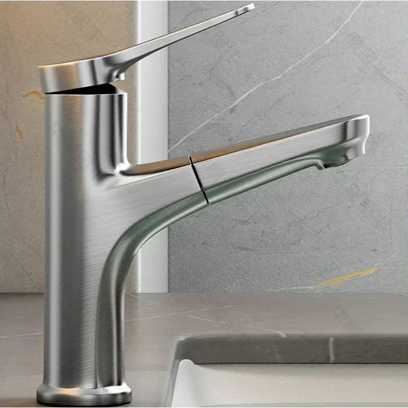 Wassi: Rubinetto da lavabo estraibile – Design flessibile per un bagno moderno