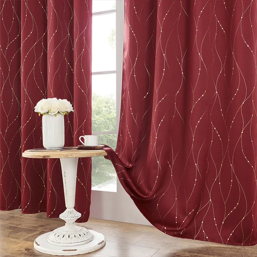WellenEleganz: Tenda oscurante con design lucido – elegante per aree giorno e notte