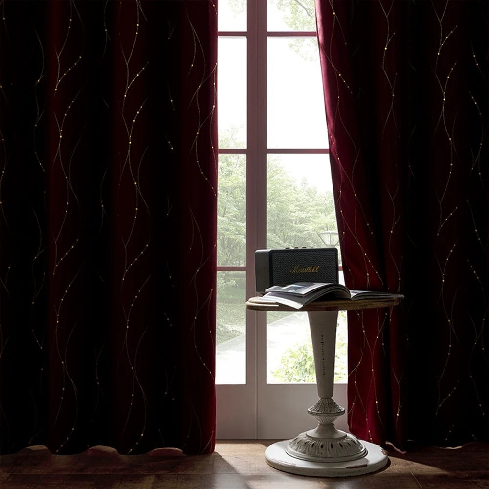 WellenEleganz: Tenda oscurante con design lucido – elegante per aree giorno e notte