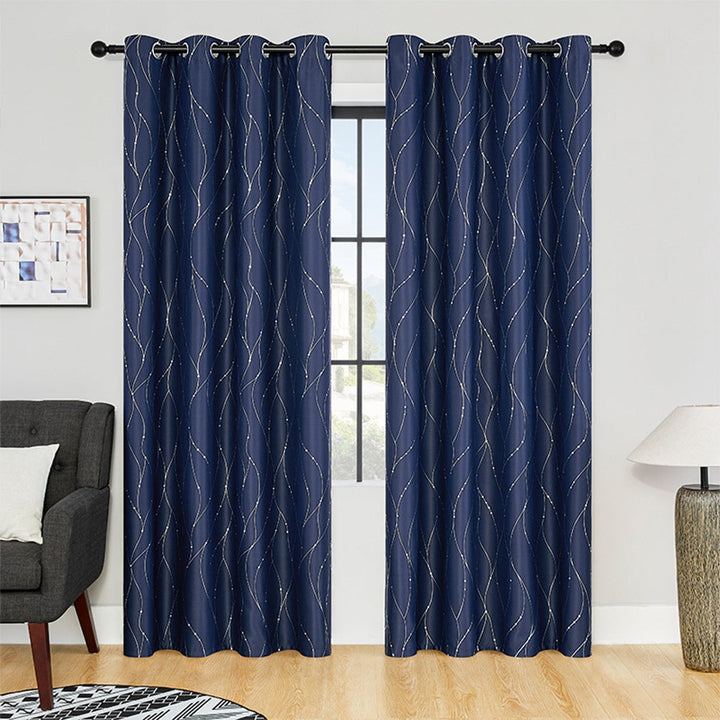WellenEleganz: Tenda oscurante con design lucido – elegante per aree giorno e notte