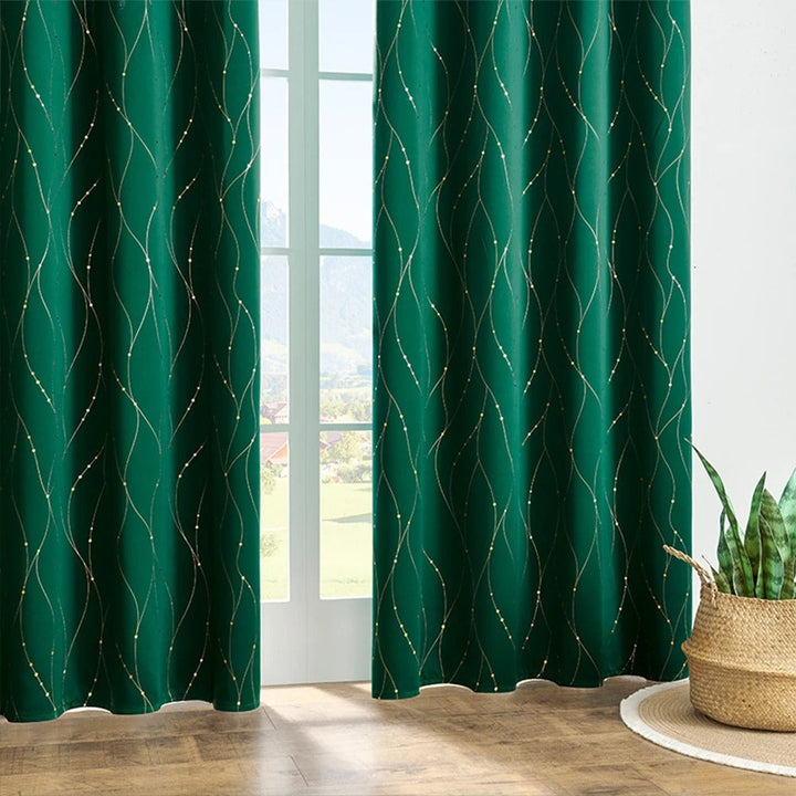 WellenEleganz: Tenda oscurante con design lucido – elegante per aree giorno e notte