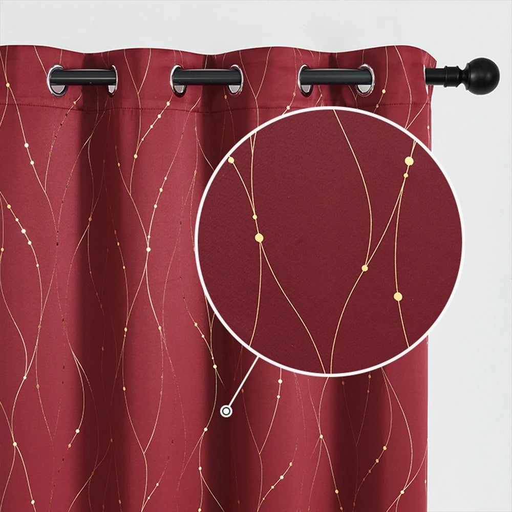 WellenEleganz: Tenda oscurante con design lucido – elegante per aree giorno e notte