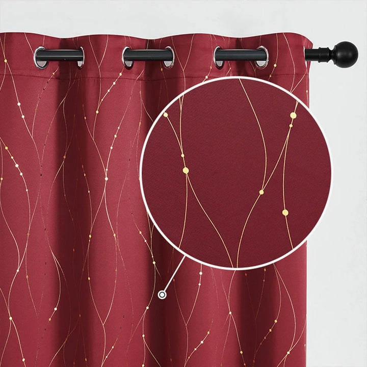 WellenEleganz: Tenda oscurante con design lucido – elegante per aree giorno e notte