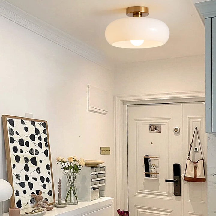 Lampada da soffitto rotonda moderna in stile Art Deco