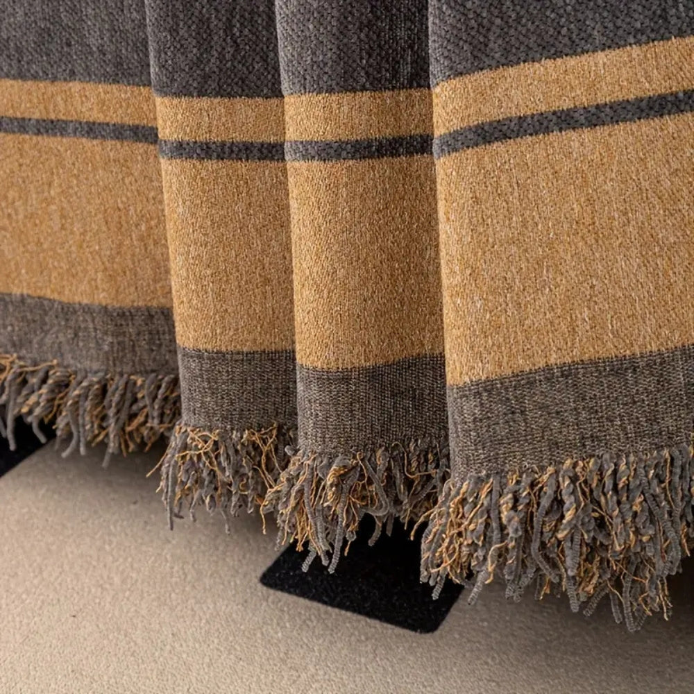 WildLuxe: Copridivano in Chenille con Motivo Tigre – Copertura Elegante per Divano per Soggiorno e Camera da Letto