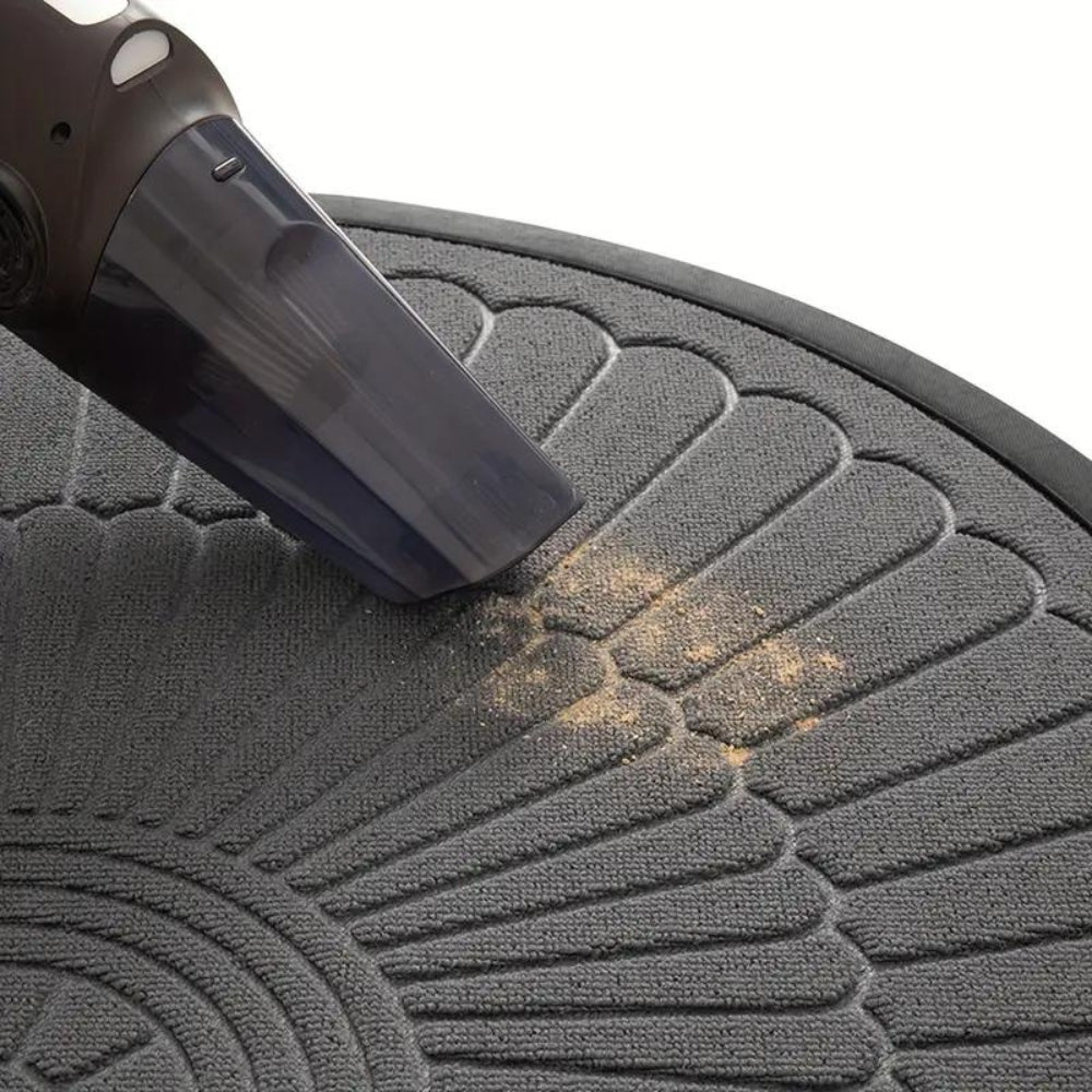 WillkommensBogen: tappetino a forma semicircolare nel design di benvenuto – antiscivolo, decorativo e robusto per porta d&