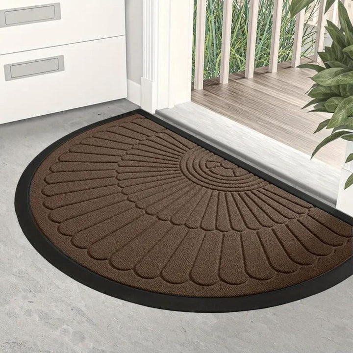 WillkommensBogen: tappetino a forma semicircolare nel design di benvenuto – antiscivolo, decorativo e robusto per porta d&