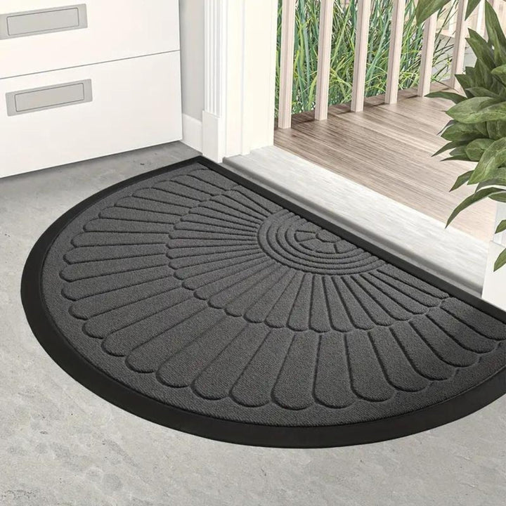 WillkommensBogen: tappetino a forma semicircolare nel design di benvenuto – antiscivolo, decorativo e robusto per porta d&