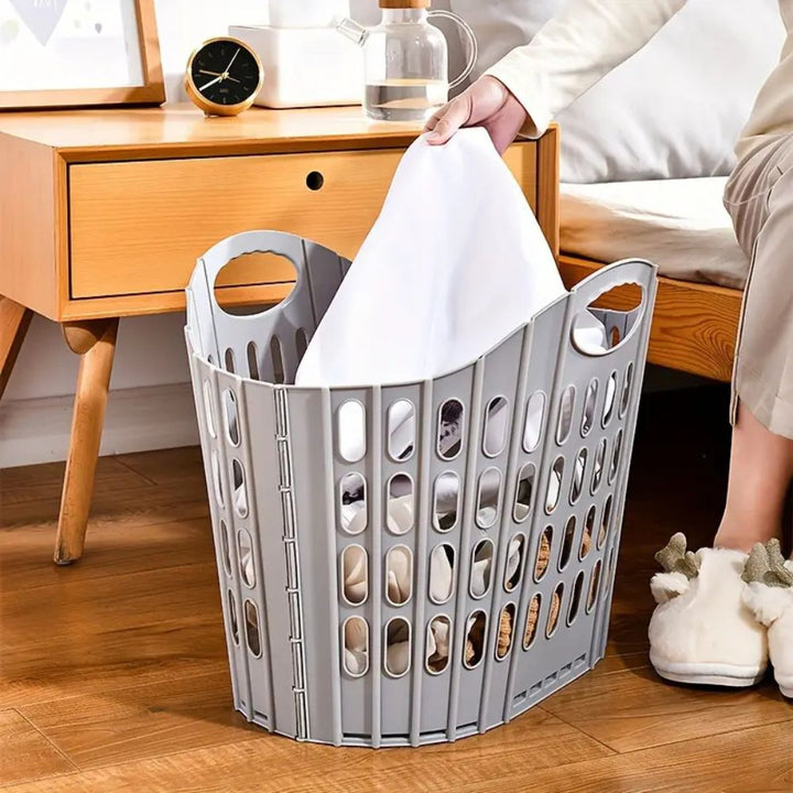 WohnTragen: Cesto di stoccaggio pieghevole – leggero, decorativo e mobile per la casa, i viaggi e gli studentati