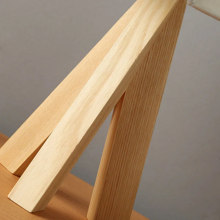 WoodEssence: Lampada da tavolo LED in legno naturale con luce bianca calda – per soggiorno e comodino