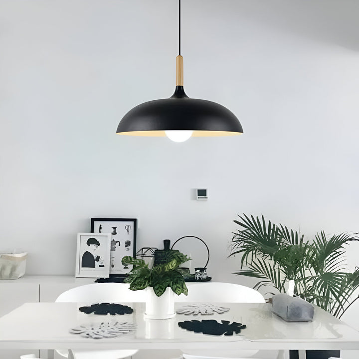 WoodLoom: Lampada a sospensione in legno scandinavo – Lampada moderna per sala da pranzo e cucina
