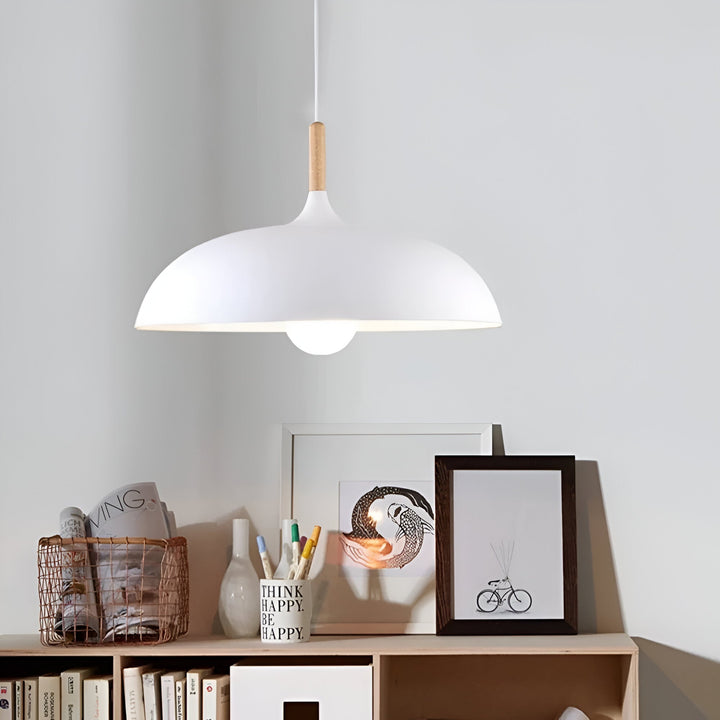 WoodLoom: Lampada a sospensione in legno scandinavo – Lampada moderna per sala da pranzo e cucina