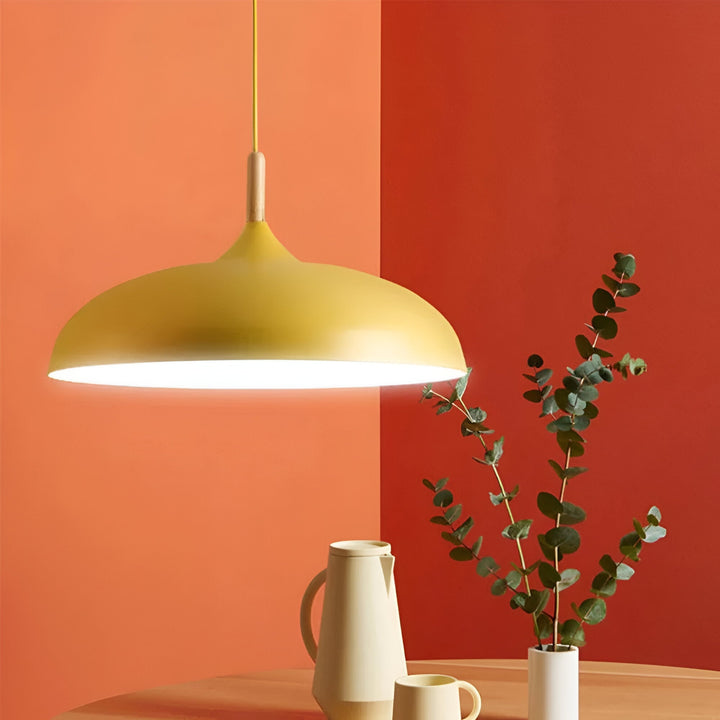 WoodLoom: Lampada a sospensione in legno scandinavo – Lampada moderna per sala da pranzo e cucina