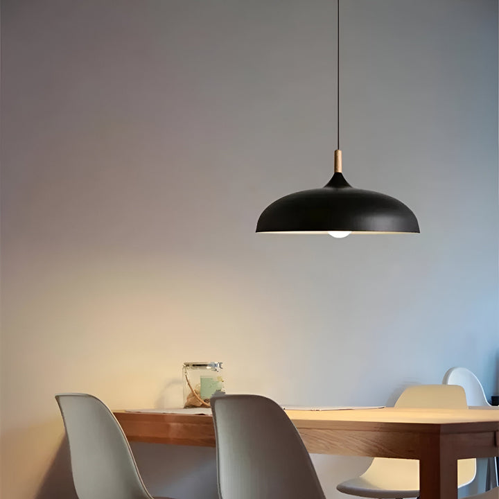 WoodLoom: Lampada a sospensione in legno scandinavo – Lampada moderna per sala da pranzo e cucina