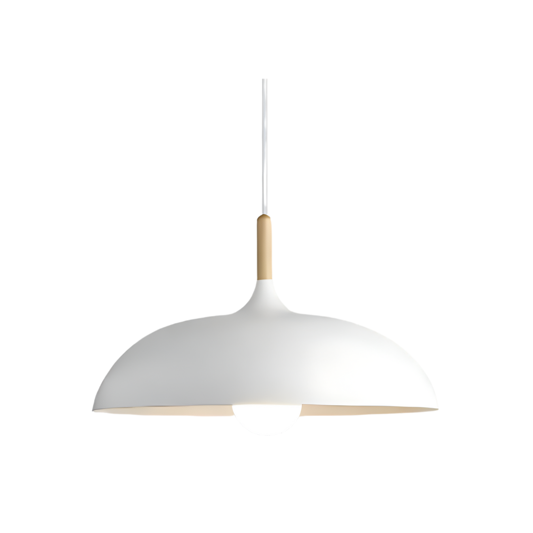 WoodLoom: Lampada a sospensione in legno scandinavo – Lampada moderna per sala da pranzo e cucina