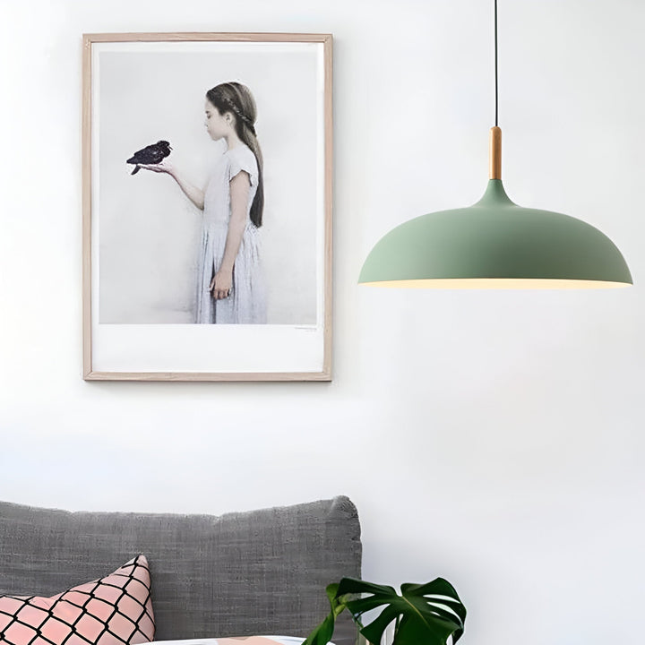 WoodLoom: Lampada a sospensione in legno scandinavo – Lampada moderna per sala da pranzo e cucina