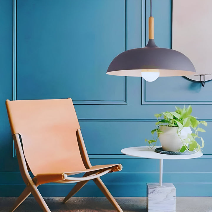 WoodLoom: Lampada a sospensione in legno scandinavo – Lampada moderna per sala da pranzo e cucina