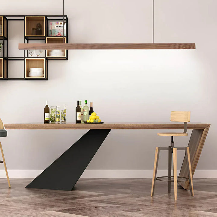 Woodara: Lampada a sospensione LED in legno – luce moderna per la cucina e design