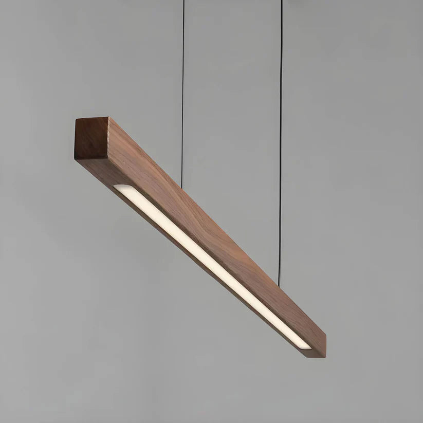 Woodara: Lampada a sospensione LED in legno – luce moderna per la cucina e design