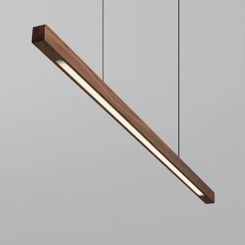 Woodara: Lampada a sospensione LED in legno – luce moderna per la cucina e design