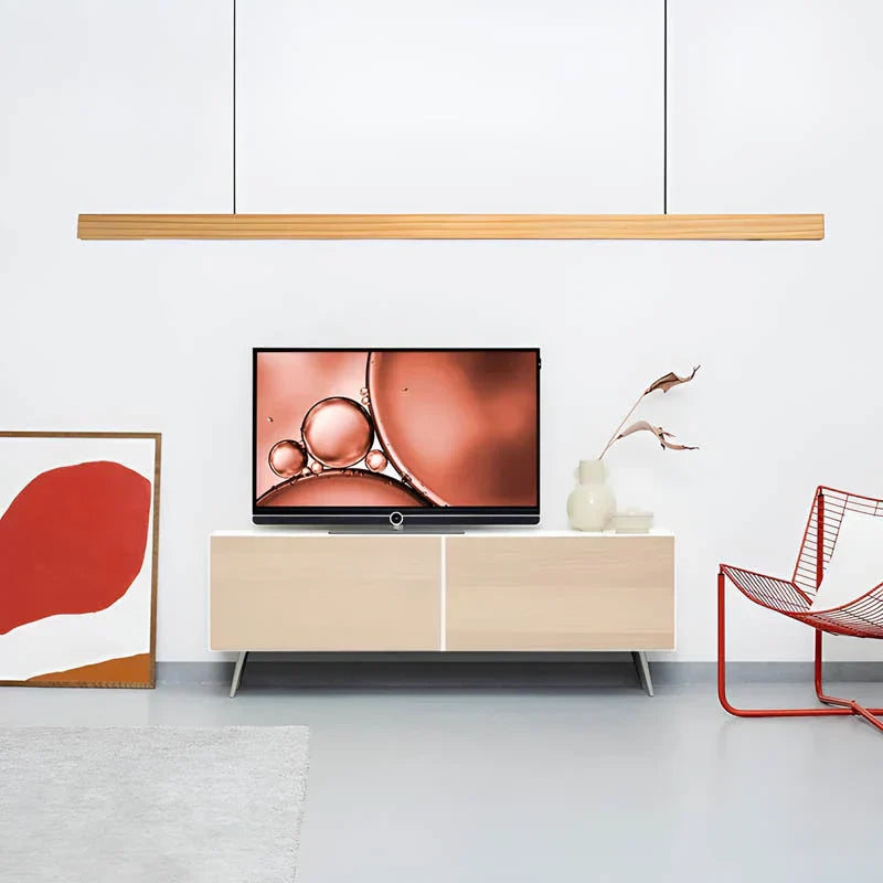 Woodara: Lampada a sospensione LED in legno – luce moderna per la cucina e design