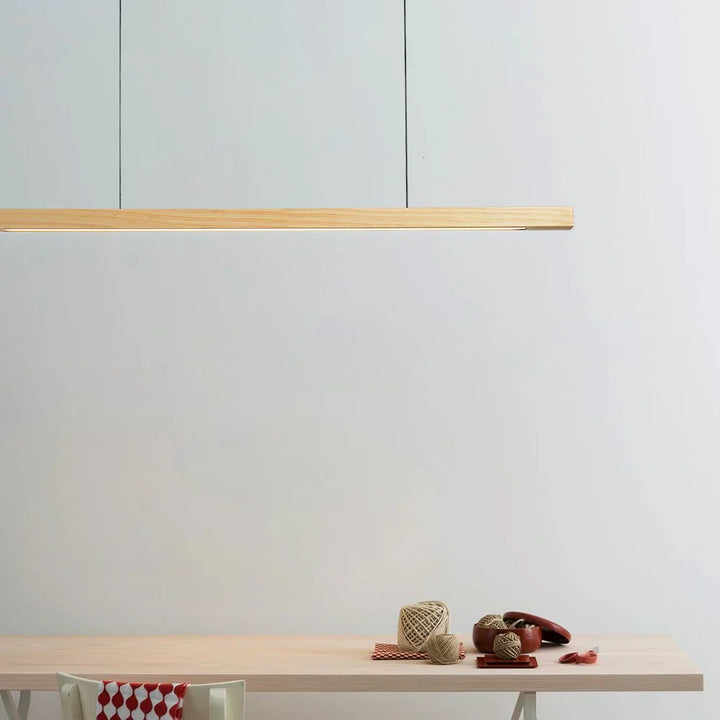 Woodara: Lampada a sospensione LED in legno – luce moderna per la cucina e design