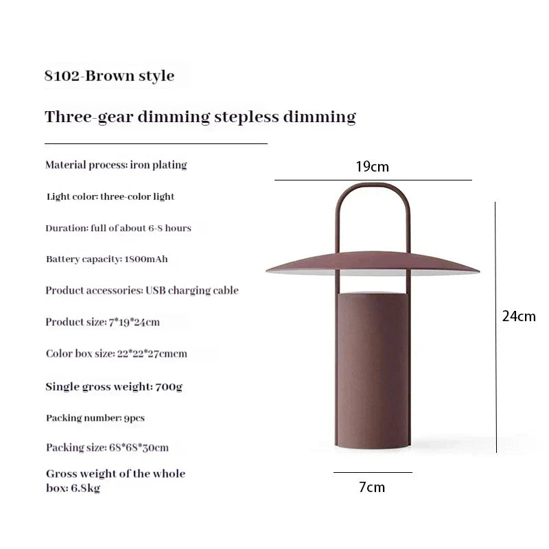 TerraBeam™ La lampada perfetta per il giardino! Ricaricabile tramite USB + 3 colori e intensità regolabile su 3 livelli