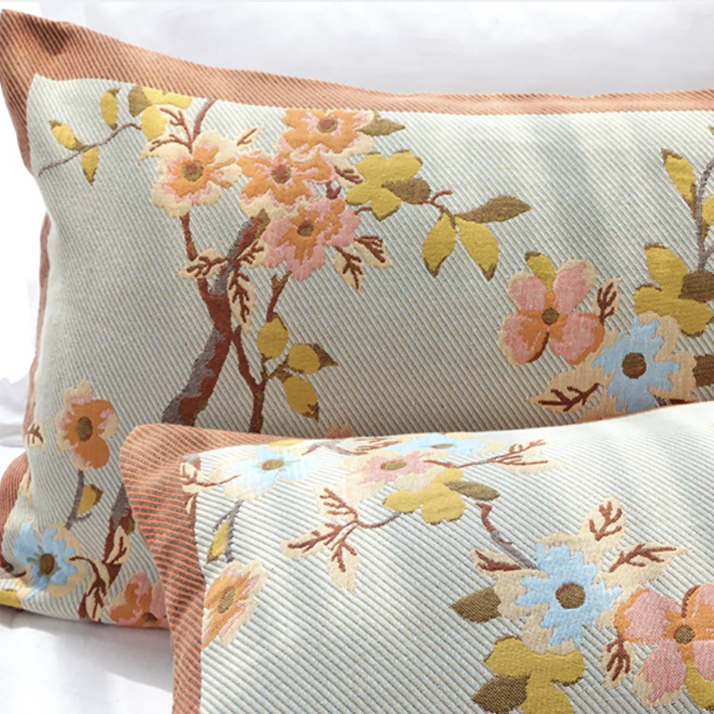 ZeitlosCharme: Fodera per cuscino con stampa ornamentale – decorativa e confortevole per accenti d&