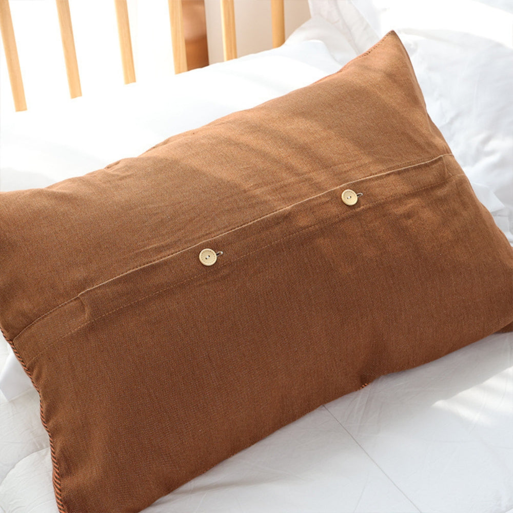 ZeitlosCharme: Fodera per cuscino con stampa ornamentale – decorativa e confortevole per accenti d&