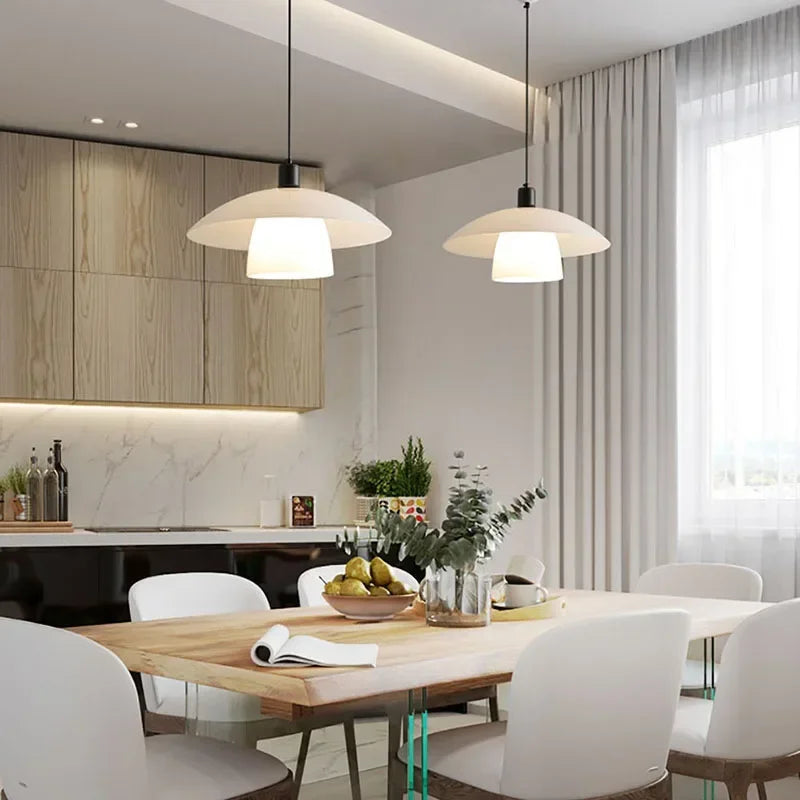 ZenGlow: Lampada a sospensione giapponese in stile moderno – per soggiorno e sala da pranzo