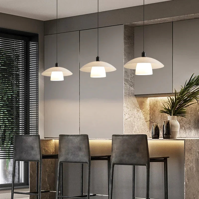 ZenGlow: Lampada a sospensione giapponese in stile moderno – per soggiorno e sala da pranzo