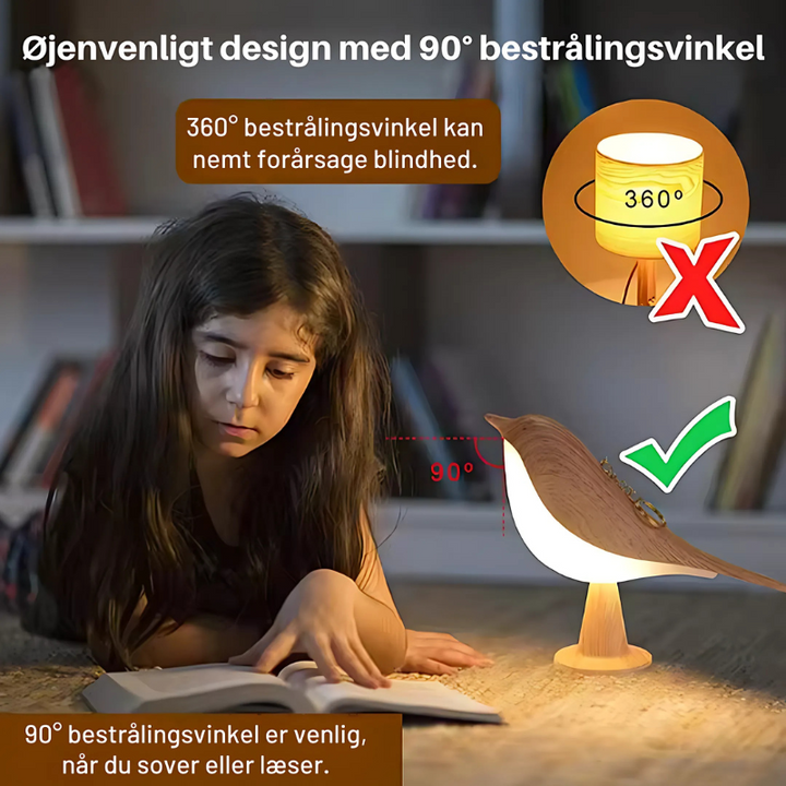 ZenGlow™ - Elegante Lampada da Comodino Ispirata agli Uccelli