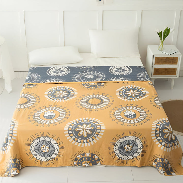ZenKreis: Coperte in cotone con motivo mandala decorativo e garza a quattro strati – per camera da letto e lounge