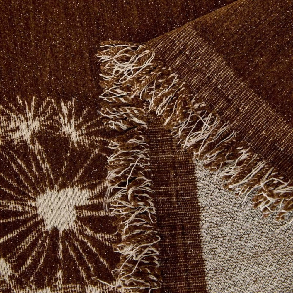 ZenLoom: Copridivano Japandi con Motivo di Dente di Leone – Elegante Copertura per Divano in Microfibra