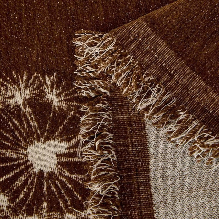 ZenLoom: Copridivano Japandi con Motivo di Dente di Leone – Elegante Copertura per Divano in Microfibra