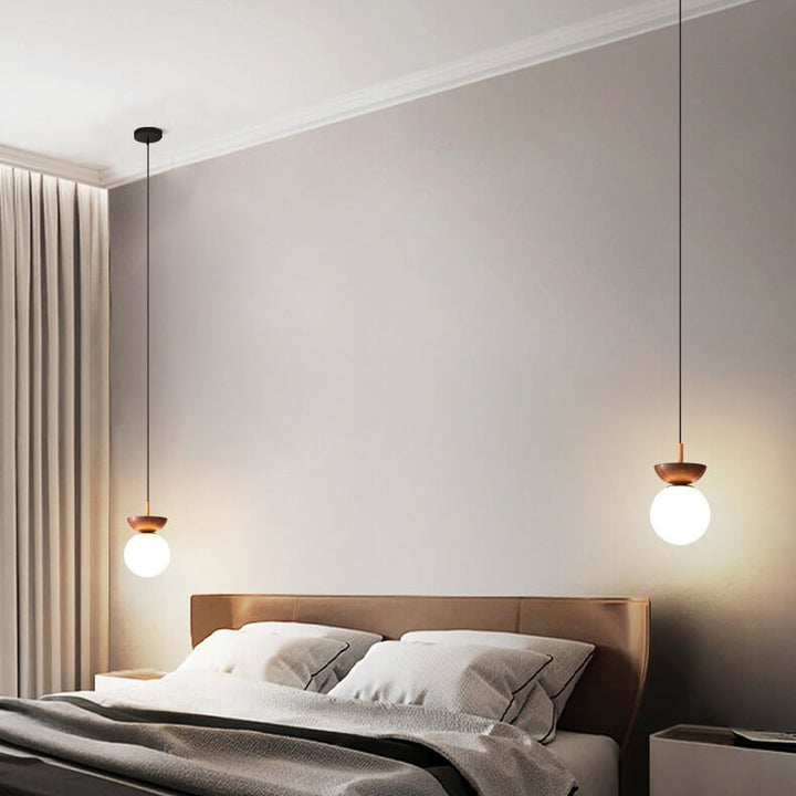 Zenora: Lampada da soffitto giapponese in legno – Luce LED per soggiorno e camera da letto