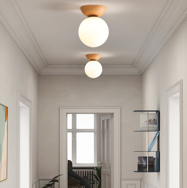 Zenora: Lampada da soffitto giapponese in legno – Luce LED per soggiorno e camera da letto