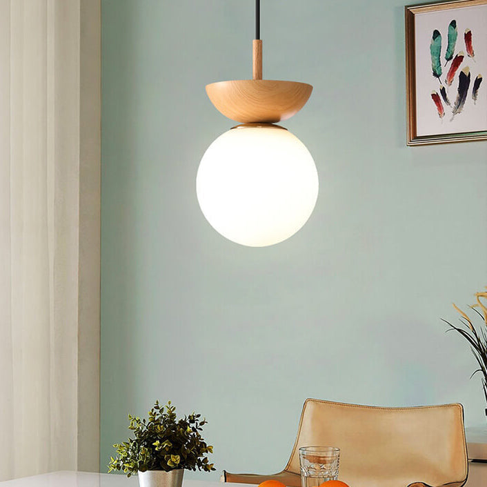 Zenora: Lampada da soffitto giapponese in legno – Luce LED per soggiorno e camera da letto