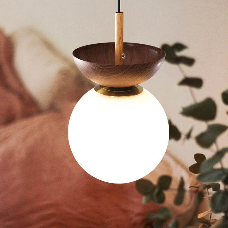 Zenora: Lampada da soffitto giapponese in legno – Luce LED per soggiorno e camera da letto