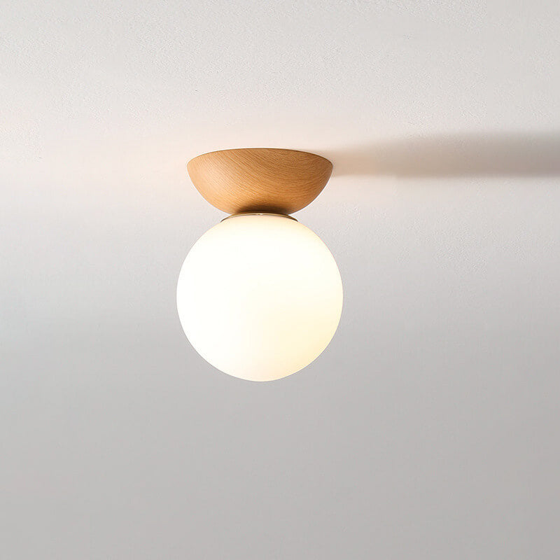 Zenora: Lampada da soffitto giapponese in legno – Luce LED per soggiorno e camera da letto