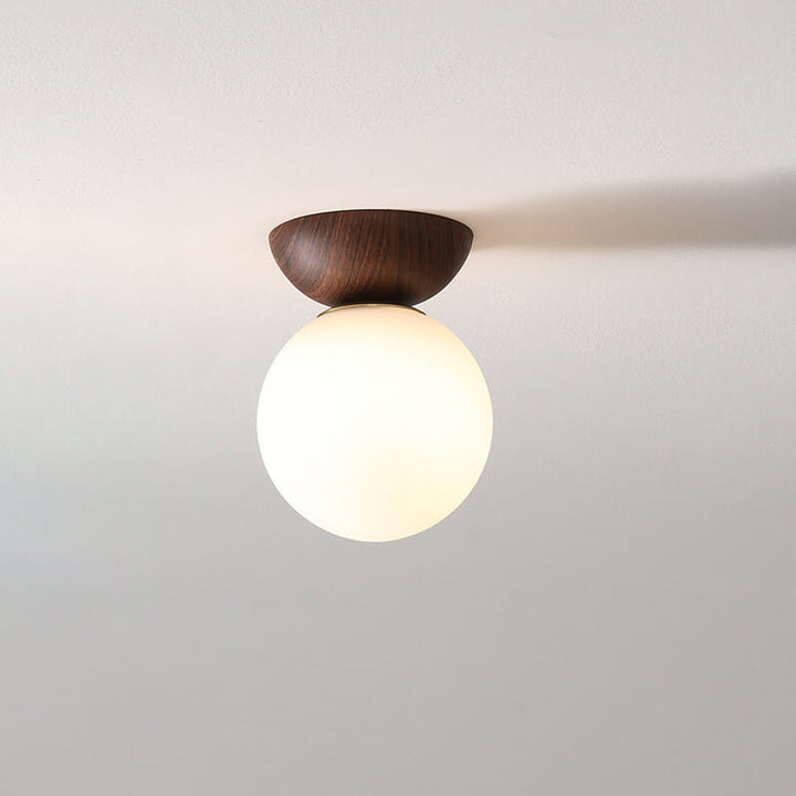 Zenora: Lampada da soffitto giapponese in legno – Luce LED per soggiorno e camera da letto
