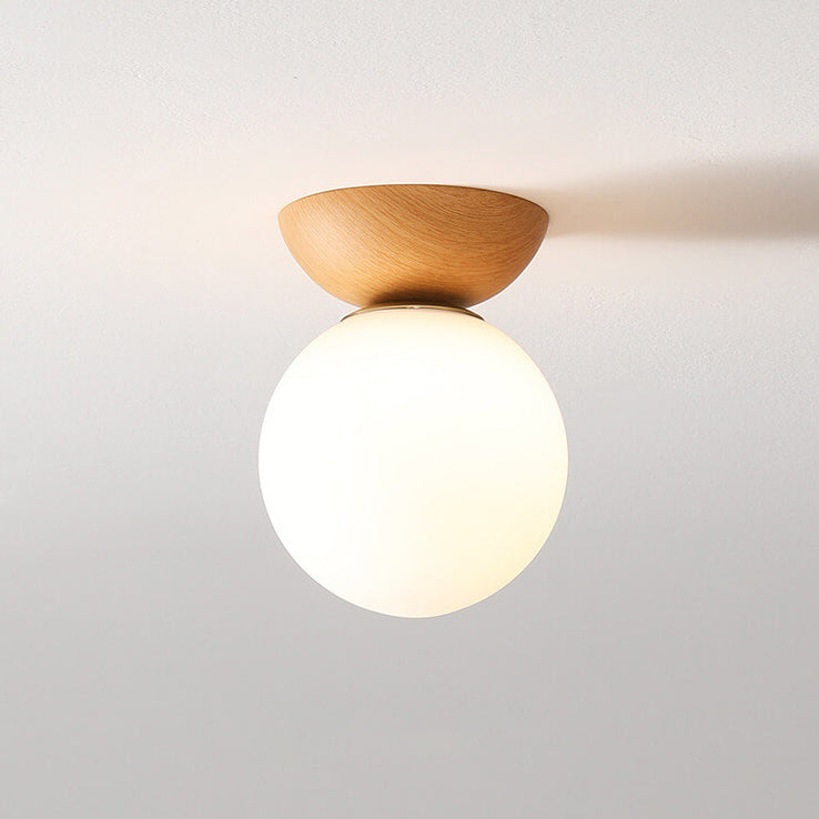 Zenora: Lampada da soffitto giapponese in legno – Luce LED per soggiorno e camera da letto