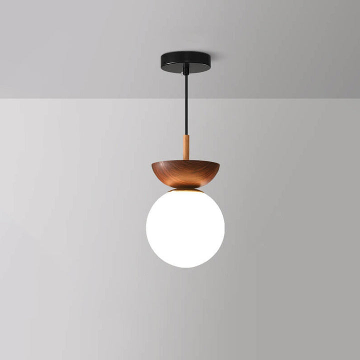 Zenora: Lampada da soffitto giapponese in legno – Luce LED per soggiorno e camera da letto