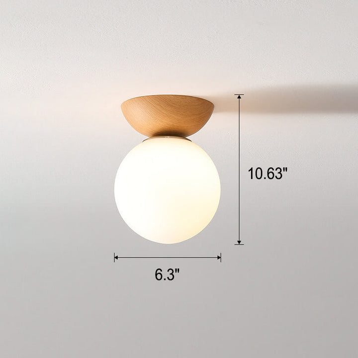 Zenora: Lampada da soffitto giapponese in legno – Luce LED per soggiorno e camera da letto