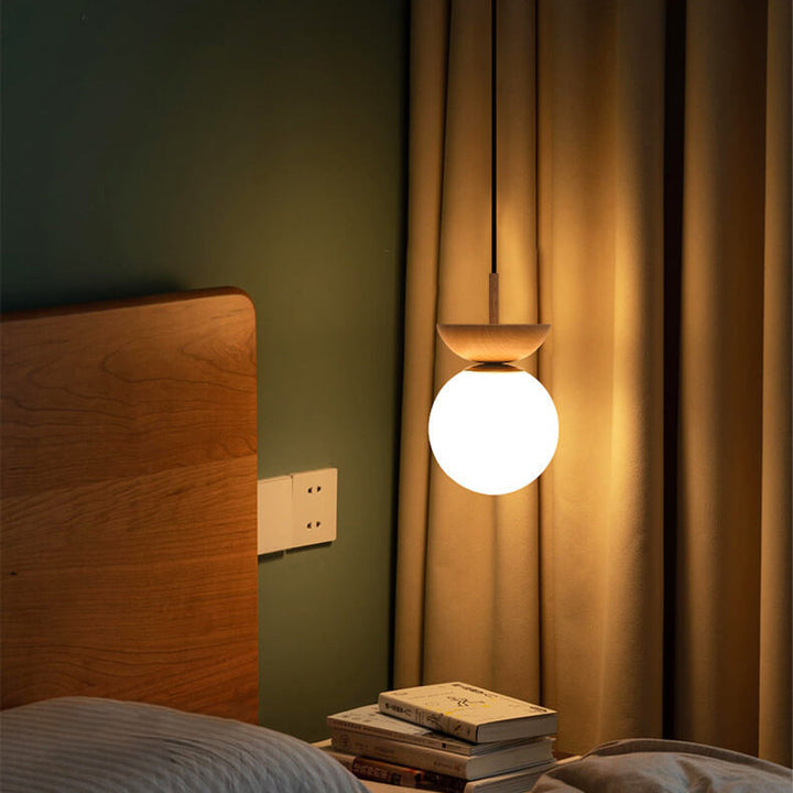 Zenora: Lampada da soffitto giapponese in legno – Luce LED per soggiorno e camera da letto