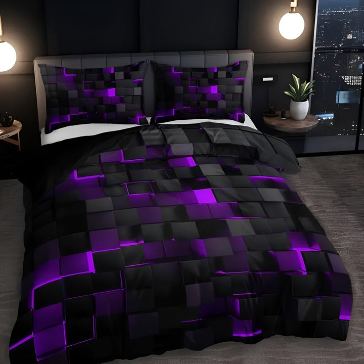 ZukunftEntspannen: Set copripiumino elegante – traspirante, confortevole e durevole con design high-tech per la casa