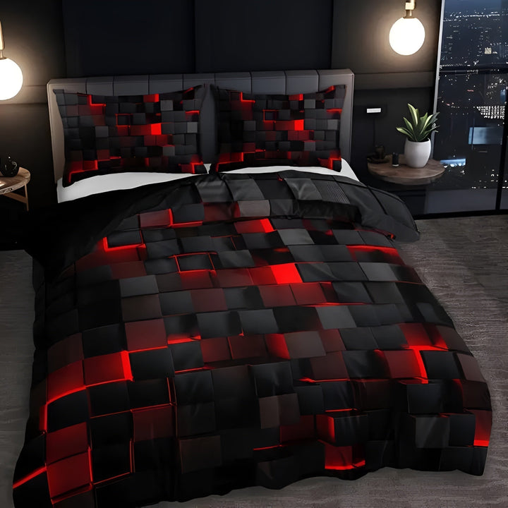 ZukunftEntspannen: Set copripiumino elegante – traspirante, confortevole e durevole con design high-tech per la casa